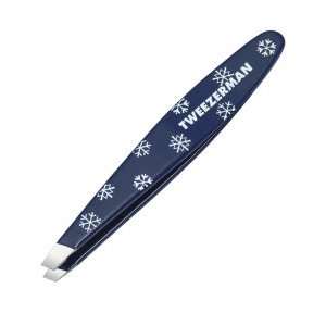  Tweezerman Mini Tweezers Blue with White Snowflake 1252 