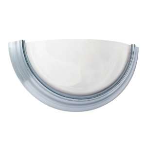 American Fluorescent FSQ213BN Opus Wall Sconce, White Alabaster Glass 
