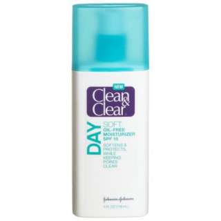 Clean & Clear Day Soft Oil Free Moisturizer, 4 Ounce Bottles (Pack of 