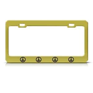  Peace Signs Sign Metal license plate frame Tag Holder 