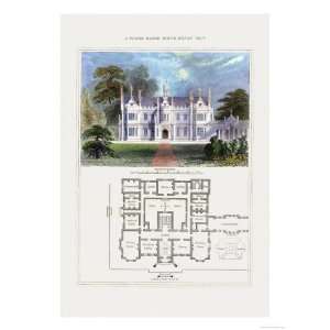  Tudor Manor House, Henry VIII Giclee Poster Print by 