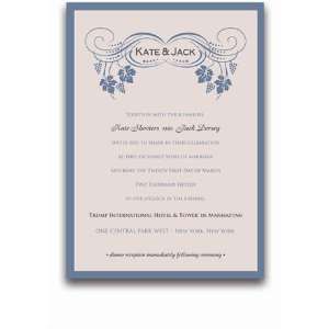   Wedding Invitations   Vine Garden Trellis & Rose