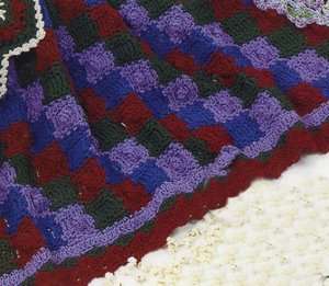 Popcorn Stitch Afghans 6 Afghan Throw Crochet Patterns  