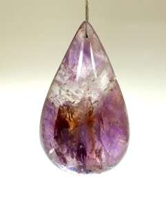 Amethyst Chandelier Prisms Parts, Half Pear, 75 mm 8 pc  