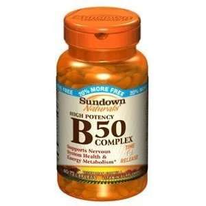  Vitamin B 50 Complex Tab T R Sdwn Size 60+12 Health 