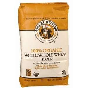 King Arthur Flour White Whole Wheat, 5 Pound (Pack of 6)  