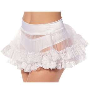  Party By Charades Costumes Mini Lace Petticoat (White) Adult / White 