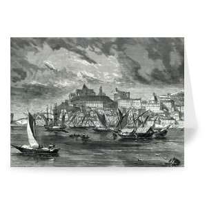 Ancona (engraving) by English School   Greeting Card (Pack of 2)   7x5 