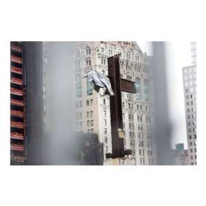  Girder Memorial at Ground Zero New York City Stretched 