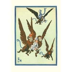  Monkeys Flew Away with Dorothy   Paper Poster (18.75 x 28 