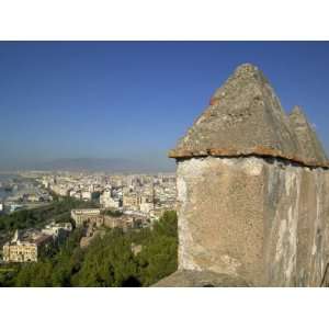 View of Malaga from Alcazaba, Malaga, Andalucia, Spain, Europe Travel 