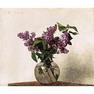   Jean Théodore Fantin Latour   24 x 20 inches   Lilacs