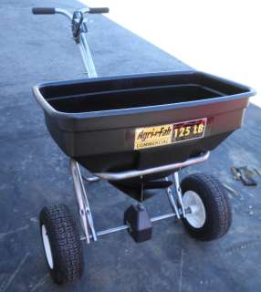 NEW STAINLESS AGRI FAB BROADCAST SPREADER FOR SEED SALT  