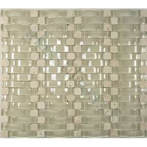  Cream Weave Cream/Beige Wave 3D Glass Series Glossy Glass 