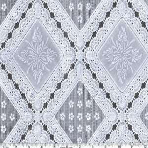  54 Wide Vinyl Lace Table Cloth Snow White Fabric By The 