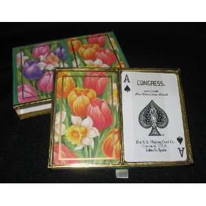  Vintage Congress Playing Cards   Tulip Design Everything 