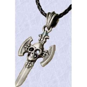  Arcane Gothic Skull Blade Medieval Necklace Everything 