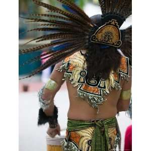 Aztec Indian Dancer, El Pueblo de Los Angeles, Los Angeles, California 