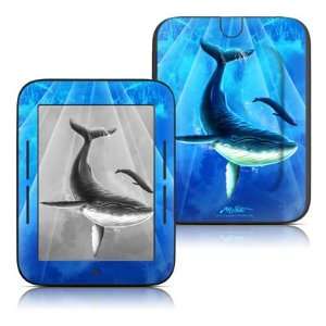 Whale Song Design Protective Decal Skin Sticker for Barnes and Noble 