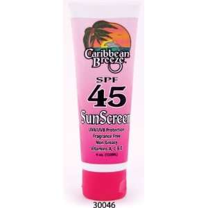  Caribbean Breeze SPF 45 SunScreen Lotion, 4 oz (120 ml 
