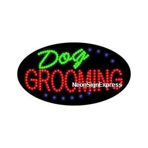 Animated Dog Grooming LED Sign