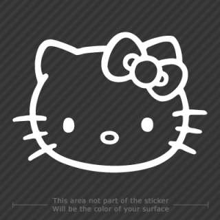 Hello Kitty Sticker   Sanrio Bow 6” Vinyl Car Decal  