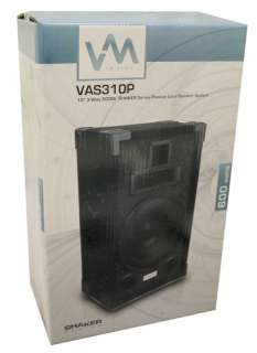 VM Audio VAS310P 600 Watt 3 Way 10 DJ Passive Loud Speaker System 
