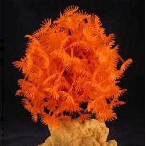 Red Sea Deco Art Resin Ornament Clavularia Orange