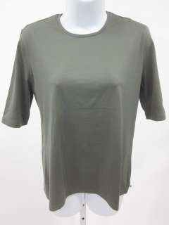 AKRIS PUNTO Green Short Sleeve T Shirt Top Blouse Sz 12  