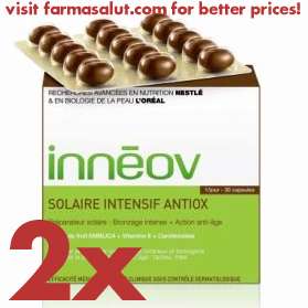 PACK 2 x INNEOV SUN INTENSIVE ANTIOX tan tanning vit E  