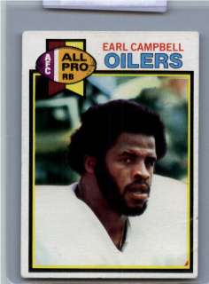 1979 Topps FB #390 Earl Campbell RC Oilers Starsfb2 1180  