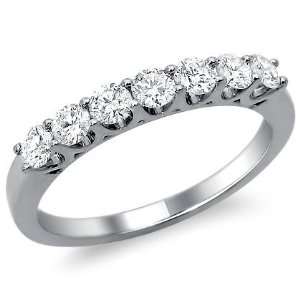   .70ct Round Prong Set Diamond Anniversary Wedding Band Ring 18k Gold