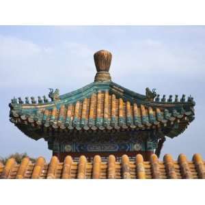 China, Beijing, Summer Palace, Roof Top of Traditional Architecture 