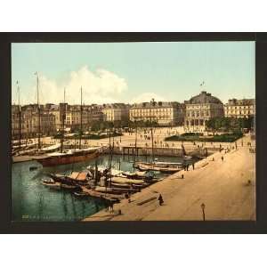 The Place Gambetta and docks, Havre, France,c1895 