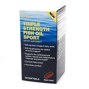  GNC Triple Strength Fish Oil Sport 120 Softgels Health 