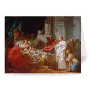  Antiochus and Stratonice, 1774 (oil on   Greeting Card 