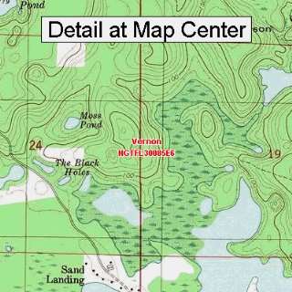 USGS Topographic Quadrangle Map   Vernon, Florida (Folded/Waterproof 