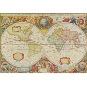  Antique Map Of The World (Canv)    Print