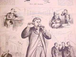   Newspaper Alexander Graham Bell New Telephone Invention  