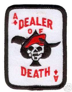 VIETNAM US ARMY SF DEALER OF DEATH ACE CARD NAM PATCH  