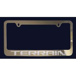 GMC Terrain License Plate Frame (Zinc Metal)