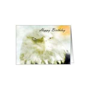  Happy Birthday ~ General ~ Bald Eagle In The Mist Card 