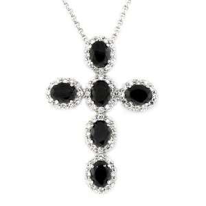  The Joy of Thy Lord   Cross Pendant with Clusters of 