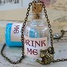 drink me bottle necklace pendant alice in wonderland 