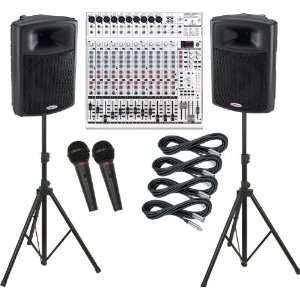  Behringer UB2442FX / Harbinger APS15 PA Package Musical 