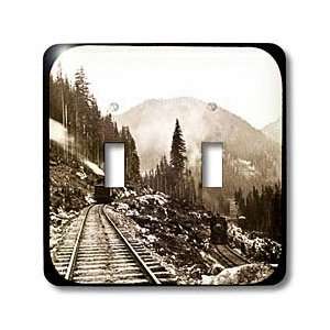  Lantern Slide   Trains Coming and Going Classic American Railroad 