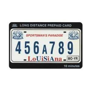   Card Louisiana License Plate Sportsmans Paradise 