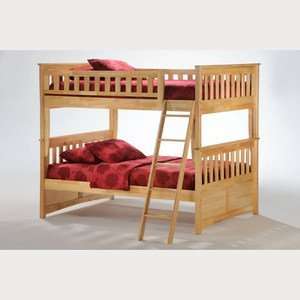 Night & Day Spices Ginger Full Full Bunk Bed in Natural  
