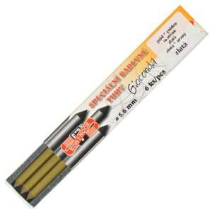  Koh I Noor 6 Gioconda 5.6 mm Metallic Gold Leads. 4382 