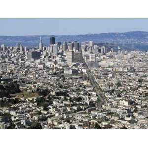 City Skyline Viewed from Twin Peaks, San Francisco, California, USA 